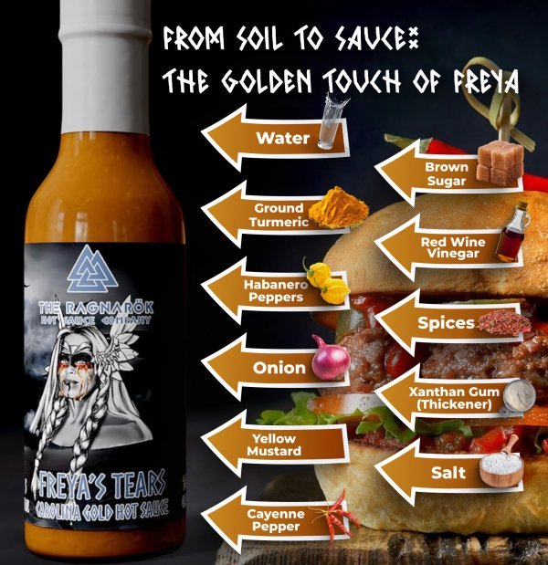 Freya’s Tears Carolina Gold Hot Sauce - Image 2
